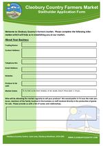 Stallholder Application Form 2017